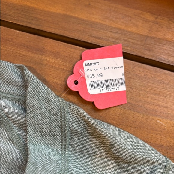 NWT Marmot Women's Kerr 3/4 Sleeve Top Green Size M - Picture 2 of 7